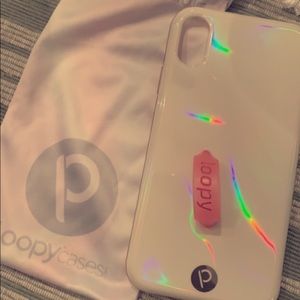 Iridescent opal XR loopy case